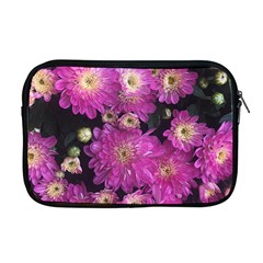 Pink Mums Garden Apple Macbook Pro 17  Zipper Case by bloomingvinedesign