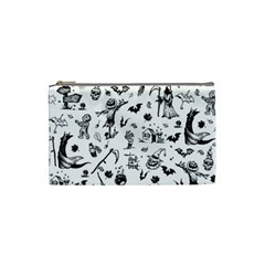 Halloween Pattern Cosmetic Bag (small) by Valentinaart