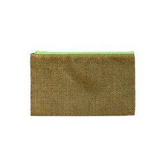 Burlap Coffee Sack Grunge Knit Look Cosmetic Bag (xs) by dressshop