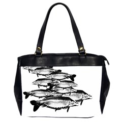 Carp Fish Oversize Office Handbag (2 Sides) by kunstklamotte023