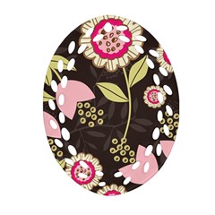 Flowers Wallpaper Floral Decoration Ornament (oval Filigree)