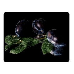 Plums Photo Art Fractalius Fruit Fleece Blanket (small) by Sapixe