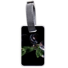 Plums Photo Art Fractalius Fruit Luggage Tags (one Side) 