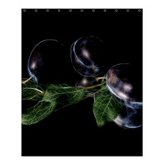 Plums Photo Art Fractalius Fruit Shower Curtain 60  X 72  (medium)  by Sapixe