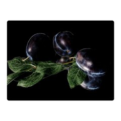 Plums Photo Art Fractalius Fruit Double Sided Flano Blanket (mini)  by Sapixe