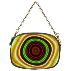 Digital Art Background Yellow Red Chain Purse (two Sides)