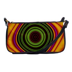 Digital Art Background Yellow Red Shoulder Clutch Bag by Sapixe