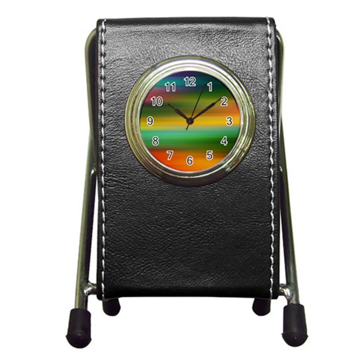 Art Blur Wallpaper Artistically Pen Holder Desk Clock