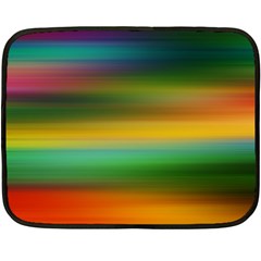 Art Blur Wallpaper Artistically Double Sided Fleece Blanket (mini)  by Sapixe