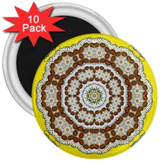 Pretty As A Flower Everywhere You Can See 3  Magnets (10 Pack)  by pepitasart