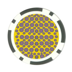 Sunshine And Floral In Mind For Decorative Delight Poker Chip Card Guard (10 Pack) by pepitasart