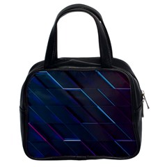 Glass Scifi Violet Ultraviolet Classic Handbag (two Sides) by Sapixe