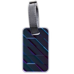 Glass Scifi Violet Ultraviolet Luggage Tags (two Sides)