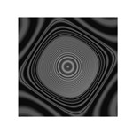 Digital Art Background Black White Small Satin Scarf (Square) Front