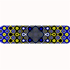 Digital Art Background Yellow Blue Large Bar Mats by Sapixe