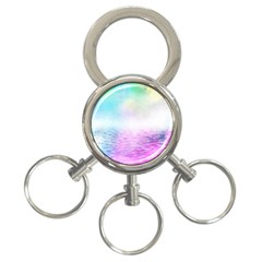 Background Art Abstract Watercolor 3-ring Key Chains