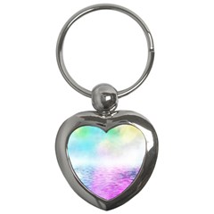 Background Art Abstract Watercolor Key Chains (heart) 