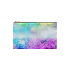 Background Art Abstract Watercolor Cosmetic Bag (small)