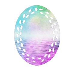 Background Art Abstract Watercolor Ornament (oval Filigree)