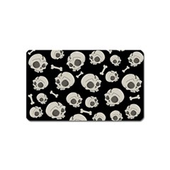 Halloween Skull Pattern Magnet (name Card) by Valentinaart