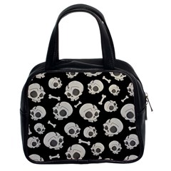 Halloween Skull Pattern Classic Handbag (two Sides) by Valentinaart