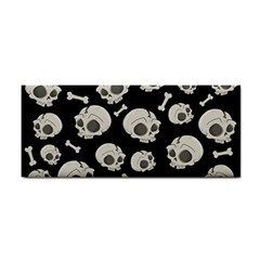 Halloween Skull Pattern Hand Towel by Valentinaart