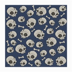 Halloween Skull Pattern Medium Glasses Cloth by Valentinaart