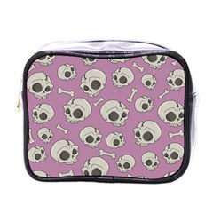 Halloween Skull Pattern Mini Toiletries Bag (one Side)