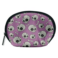 Halloween Skull Pattern Accessory Pouch (medium) by Valentinaart