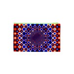 Digital Art Background Red Blue Cosmetic Bag (XS) Back