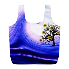 Composing Nature Background Graphic Full Print Recycle Bag (l)