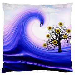 Composing Nature Background Graphic Large Flano Cushion Case (two Sides) by Sapixe