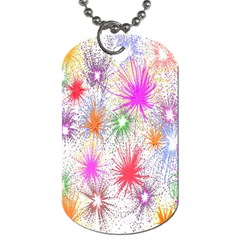 Star Dab Farbkleckse Leaf Flower Dog Tag (one Side) by Sapixe