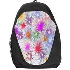 Star Dab Farbkleckse Leaf Flower Backpack Bag by Sapixe