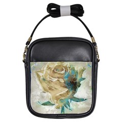 Rose Flower Petal Love Romance Girls Sling Bag