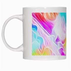 Background Drips Fluid Colorful White Mugs