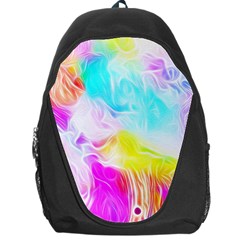 Background Drips Fluid Colorful Backpack Bag
