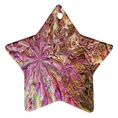 Background Swirl Art Abstract Star Ornament (two Sides) by Sapixe