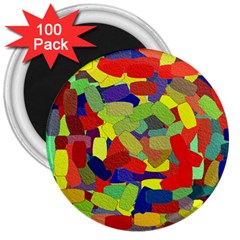 Abstract Art Structure 3  Magnets (100 Pack) by Sapixe