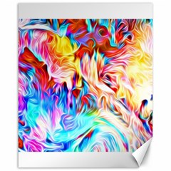 Background Drips Fluid Colorful Canvas 16  X 20 