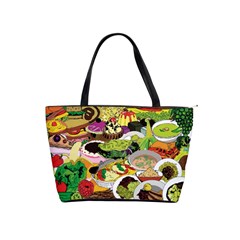 Eat Food Background Art Color Classic Shoulder Handbag