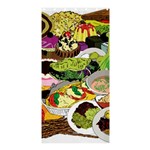 Eat Food Background Art Color Shower Curtain 36  x 72  (Stall)  Curtain(36 X72 ) - 33.26 x66.24  Curtain(36 X72 )