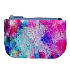 Background Art Abstract Watercolor Large Coin Purse