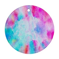 Background Drips Fluid Ornament (round)