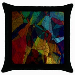 Background Color Template Abstract Throw Pillow Case (black)