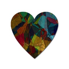 Background Color Template Abstract Heart Magnet