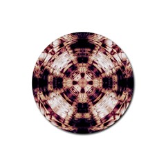 Abstract Art Wallpaper Background Rubber Coaster (round) 