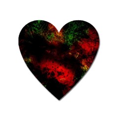 Background Art Abstract Watercolor Heart Magnet