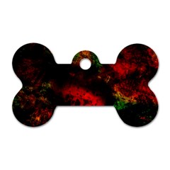 Background Art Abstract Watercolor Dog Tag Bone (two Sides) by Sapixe