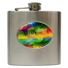 Pattern Texture Background Color Hip Flask (6 Oz)